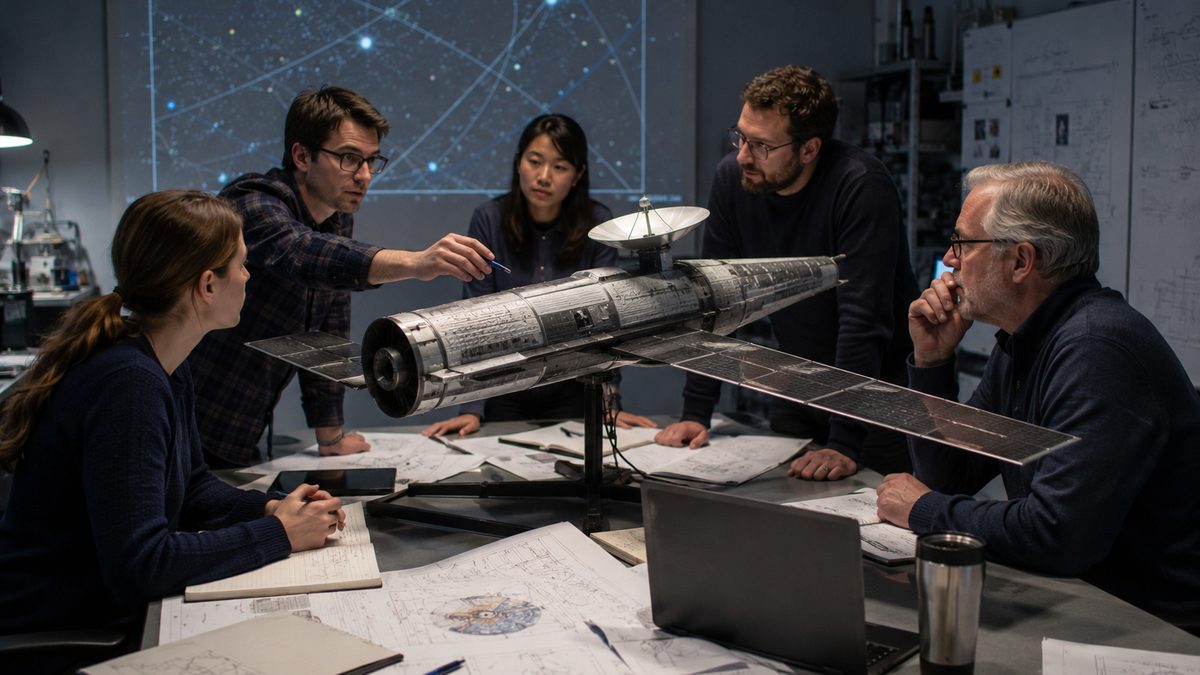 Researchers examine a spacecraft concept designed for extremely long-distance space travel.