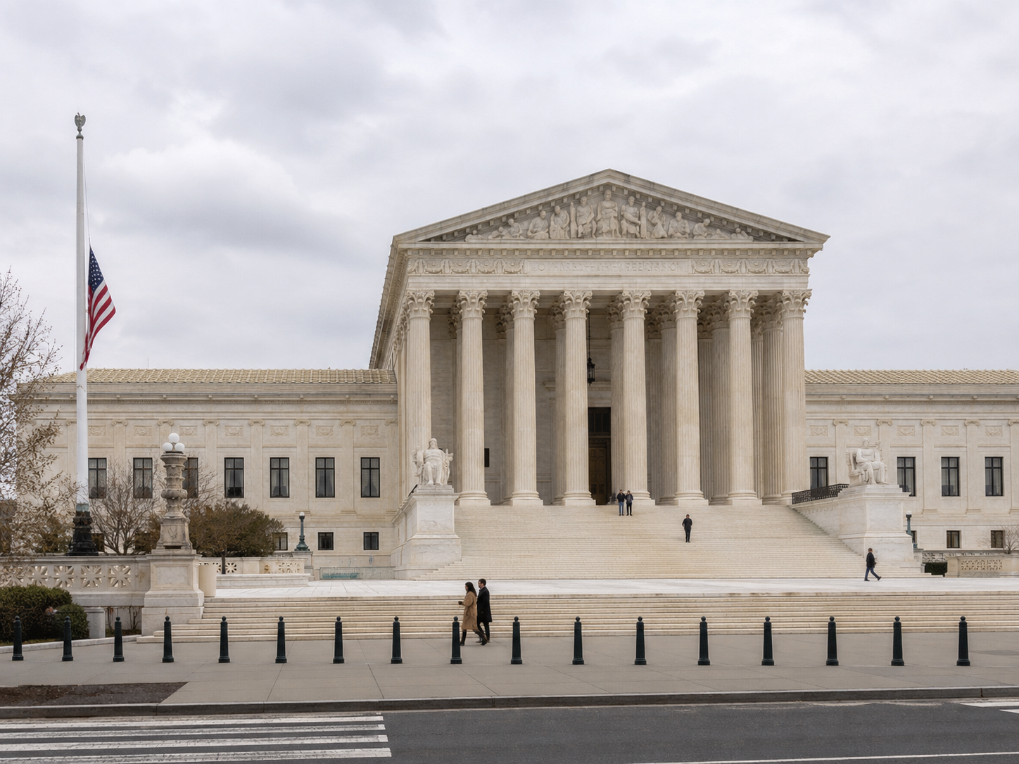 The exterior of the U.S. Supreme Court building in Washington.