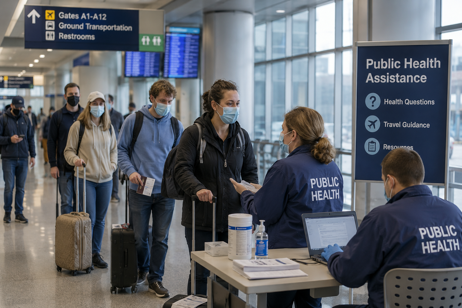 Health officials monitor returning travelers after hantavirus exposure concerns.